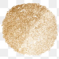 Png gold glitter round element