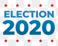 Election 2020 png text typography word