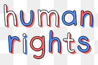 Png doodle human rights text png typography