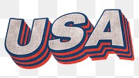 USA layered png message typography