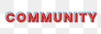 Community multiply font text png typography