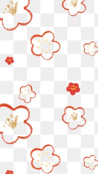 Png red plum blossom pattern for Chinese National Day