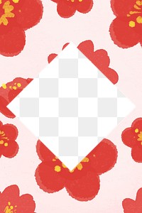 Plum blossom frame png for Chinese National Day