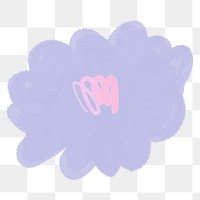 Purple flower hand drawn png botanical illustration