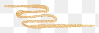Glittery gold crayon hand drawn png element