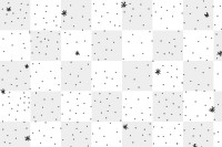 Minimal black & white star pattern png