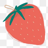 Png pastel hand drawn strawberry fruit clipart