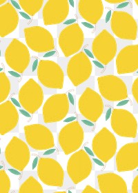 Png colorful lemon pattern transparent background