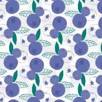 Png cute blueberry pattern transparent background