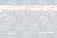 Aesthetic png background of water texture in gray