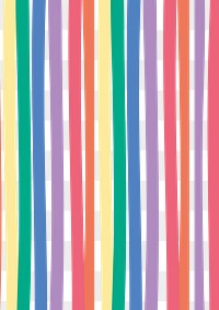Rainbow png stripes artsy pattern social banner