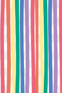 Striped rainbow cute png pattern banner