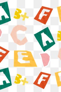 Png colorful ABC alphabet cute banner