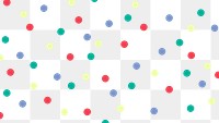 Png colorful polka dot for kids