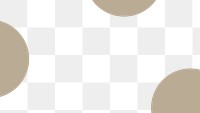 Half circles brown png pattern