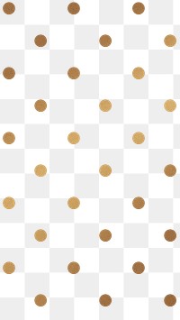 Shiny png gold polka dot pattern social banner