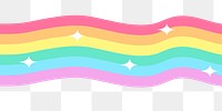 Sparkly png cartoon rainbow for kids
