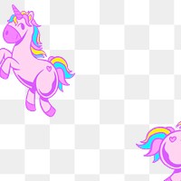 Png colorful purple unicorn dreamy pattern