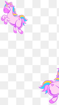 Dreamy unicorn purple png pattern for kids