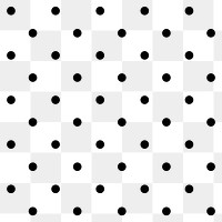 Black png polka dot cute pattern