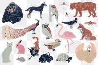 Vintage wild birds drawing png sticker hand drawn collection
