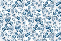 Png blue botanical pattern transparent background