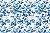 Png blue wild rose floral pattern transparent background