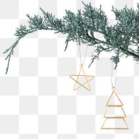 Border png festive Christmas tree pattern background