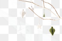 Png Christmas ornaments border background