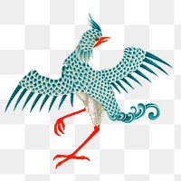 Chinese art bird png sticker decorative ornament