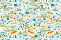 Chinese art cloud pattern png background