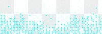 Teal abstract pixel pattern png banner