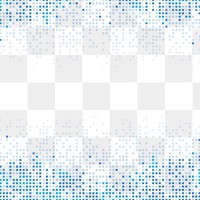 Blue abstract pixel rain png background