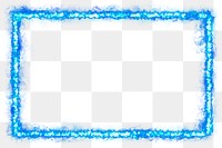 Blue png rectangle fire frame