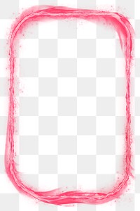 Pink png rectangle fire frame