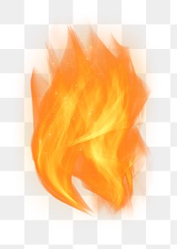 Png retro orange fire flame transparent graphic