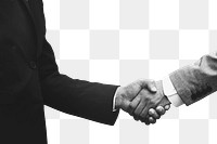 Business partners handshake png corporate business concept