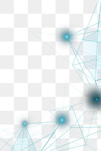 Dark blue digital grid transparent png technology business background