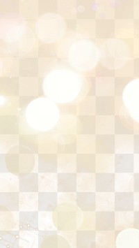 Shiny gold festive bokeh png transparent background