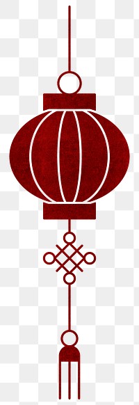 Chinese New Year lantern png red design element