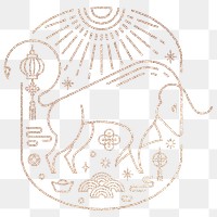Chinese Ox Year gold png transparent 