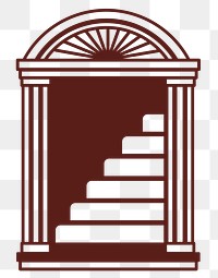 Staircase logo png business corporate identity illustration