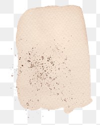 PNG beige watercolor patch paper texture