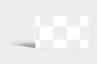 Blank business card on white background