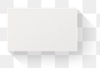 Png gray business card mockup on transparent background