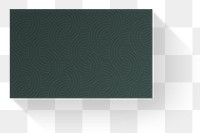 Png green business card mockup on transparent background