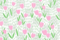 Pink png tulip field transparent background