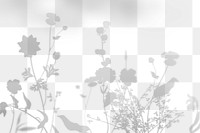 PNG floral field shadow design element