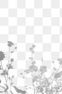 PNG floral field shadow design element