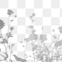 PNG floral field shadow design element